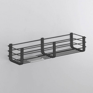 Полка двойная Colombo Design Complimenti 44x11 см черный матовый B9633.NM Полка двойная Colombo Design Complimenti 44x11 см черный матовый B9633.NM