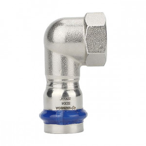 Угольник раструбный Varmega Inox Press 15х1/2 ВР VM714001504 Угольник раструбный Varmega Inox Press 15х1/2 ВР VM714001504