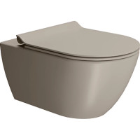 Унитаз подвесной безободковый GSI Pura Swirlflush 2.0 550x360 мм Tortora Matte 8815FR505