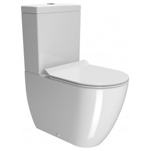 Унитаз напольный безободковый GSI Pura 360х630 мм Swirlflush белый глянцевый 8806F11 Унитаз напольный безободковый GSI Pura 360х630 мм Swirlflush белый глянцевый 8806F11