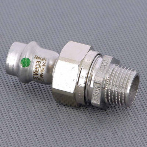 Муфта переходная пресс-В Viega Sanpress Inox нержавеющая сталь 15x3/4 436582