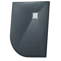 Душевой поддон асимметричный RGW Stone Tray ST/AL-G 1200х900 мм графит 16154129-02L