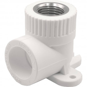 Угольник комбинированный 90° PP-R THERMOLIGHT с креплением 25 мм x 1/2 ВР белый НС-1620671 Угольник комбинированный 90° PP-R THERMOLIGHT с креплением 25 мм x 1/2 ВР белый НС-1620671