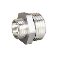 Ниппель переходной латунный никелированный LD 1 x 3/4 LD.67.503.25х20