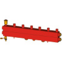 Коллектор-сепаратор котельный Giacomini 1 1/4 x 1/3 R586SEY03